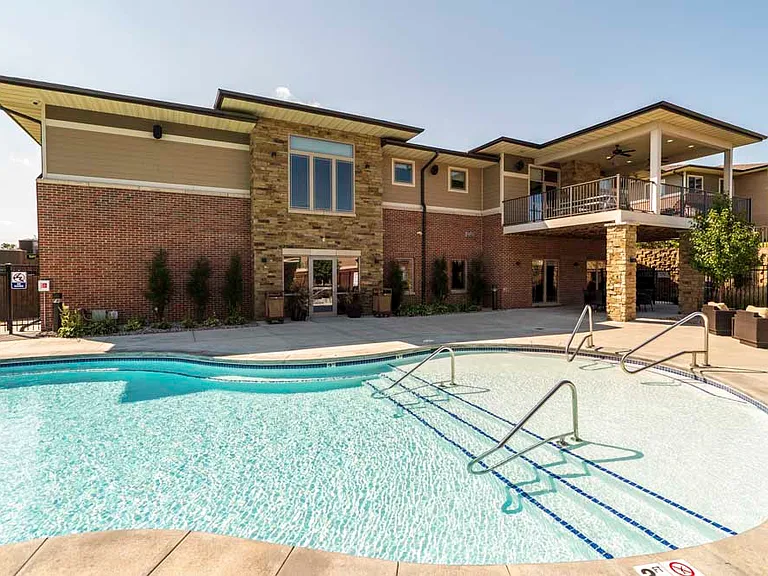 Hot days call for cool swims in our resort-style swimming pool.