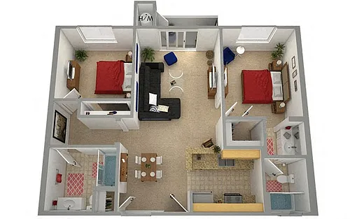 Floor plan Mojave D1