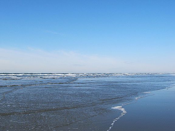 Pretty beach for miles!