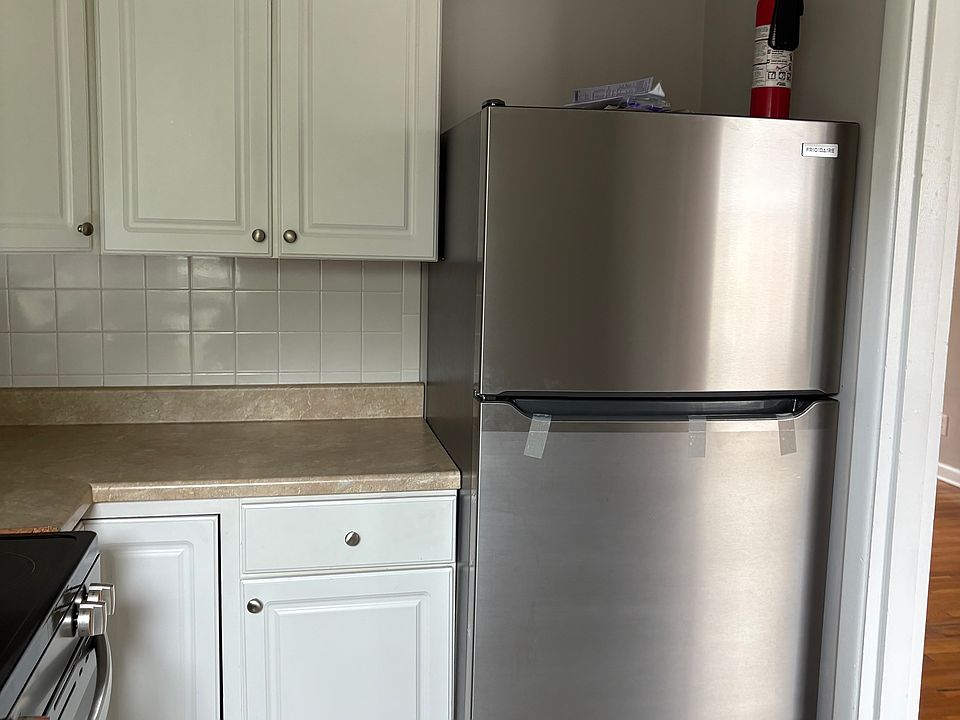 Refrigerator in kitchen