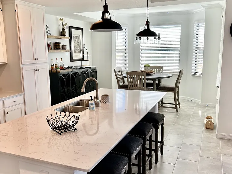 Kitchen and dining area
