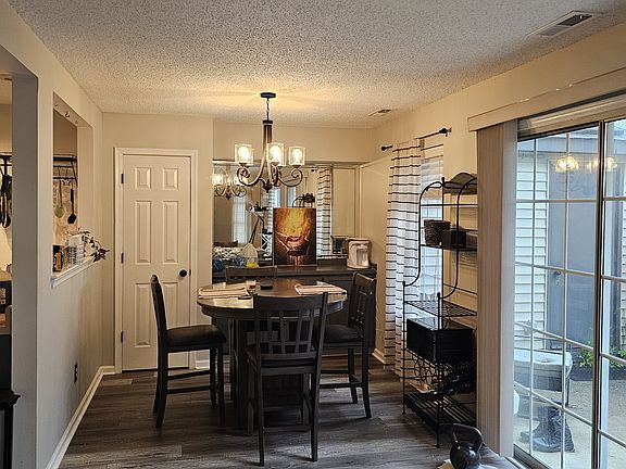 Large open dining/living area