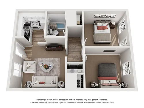 Floor plan 2 Bedroom