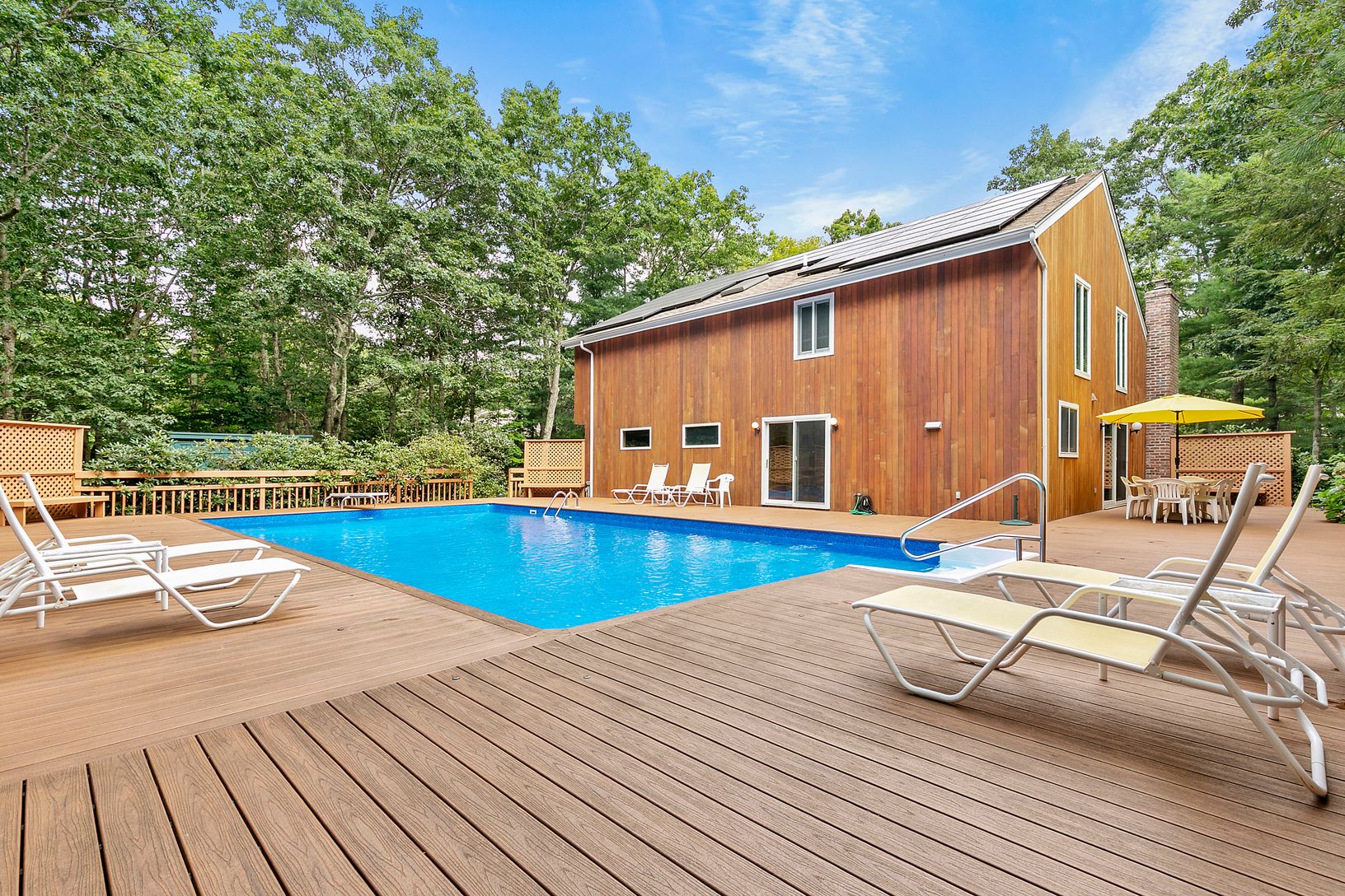  Pool with large Trex deck