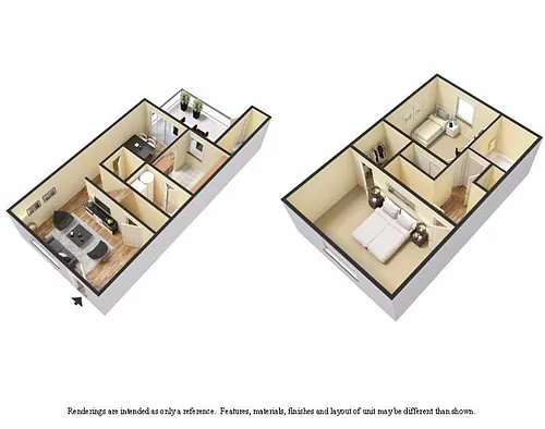 Floor plan NP-TM+: 2B1.5B-1100