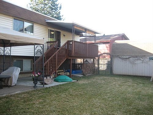 Back yard & deck