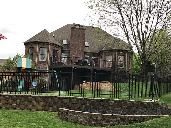 Fenced in backyard