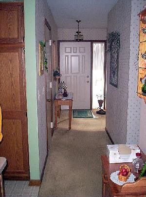 view of entry from kitchen