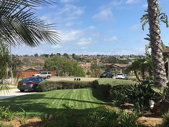 View of surrounding hills from front entrance