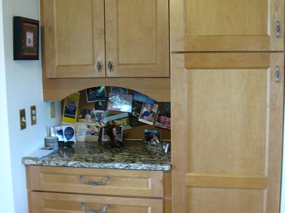 Desk area/pantry in kitchen