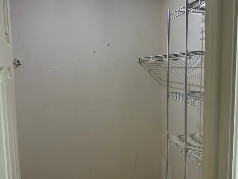 Large walk-in closet in master