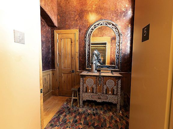 From elevator into R501