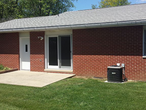 French door from kitchen leads to patio