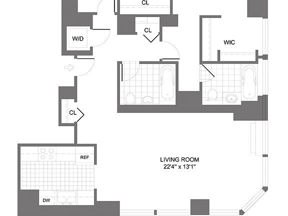 2nd image of 100 W 26th St APT 28F