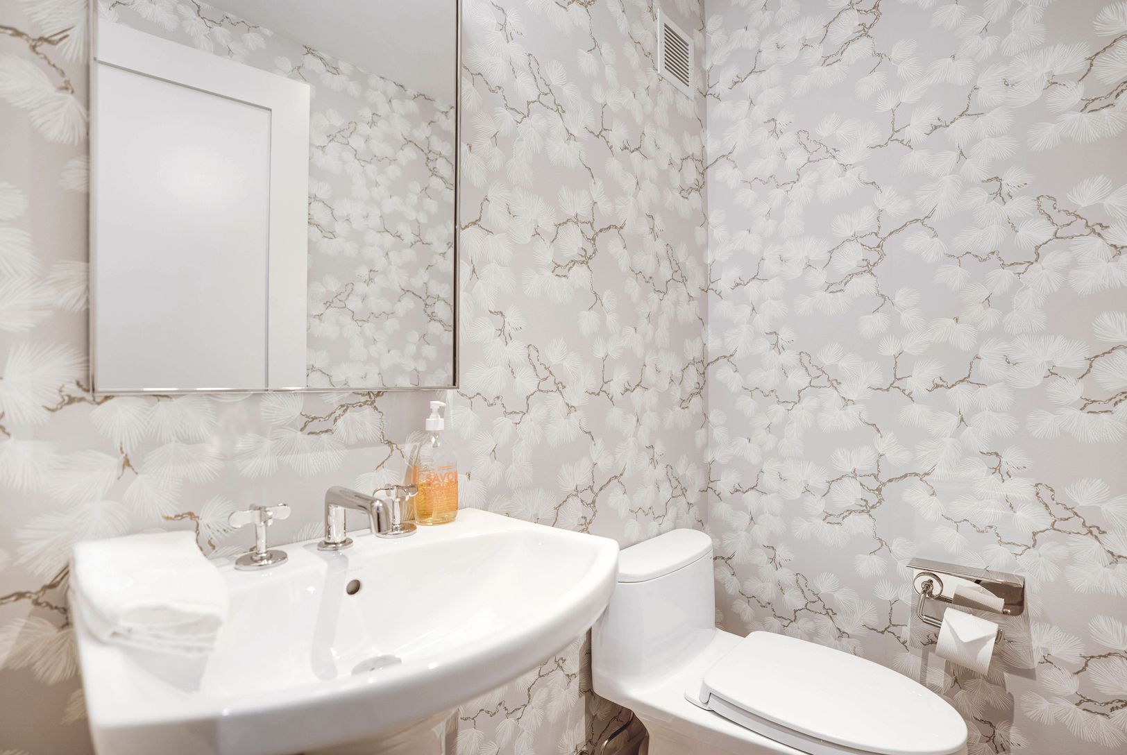  Lower level powder room