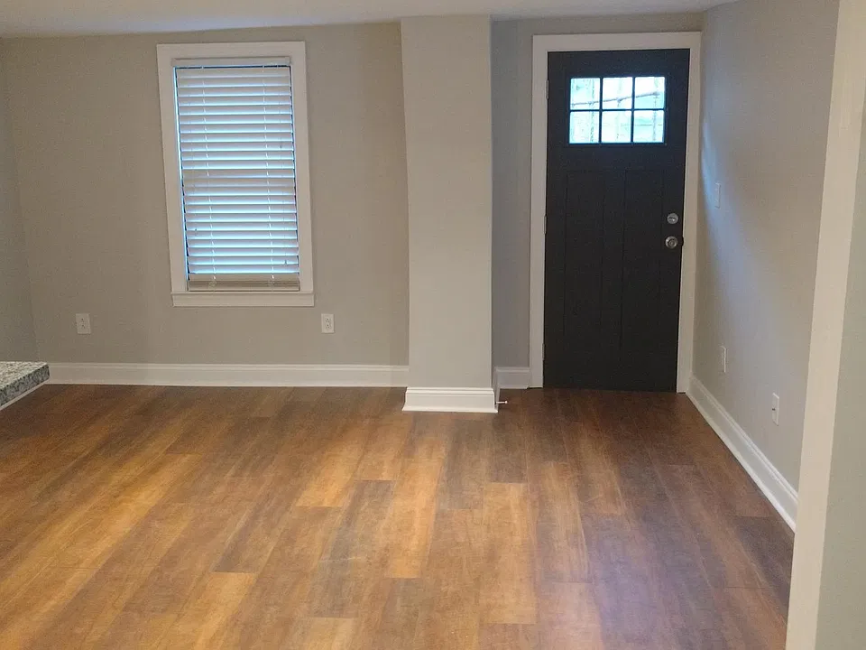 Living room & rear door