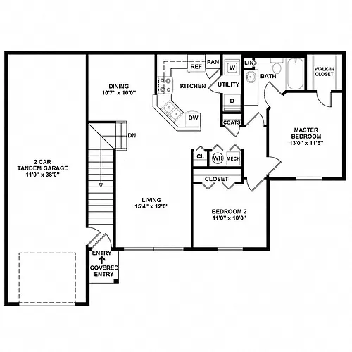Floor plan Carlisle Renovated
