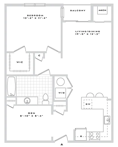Floor plan B1-A16