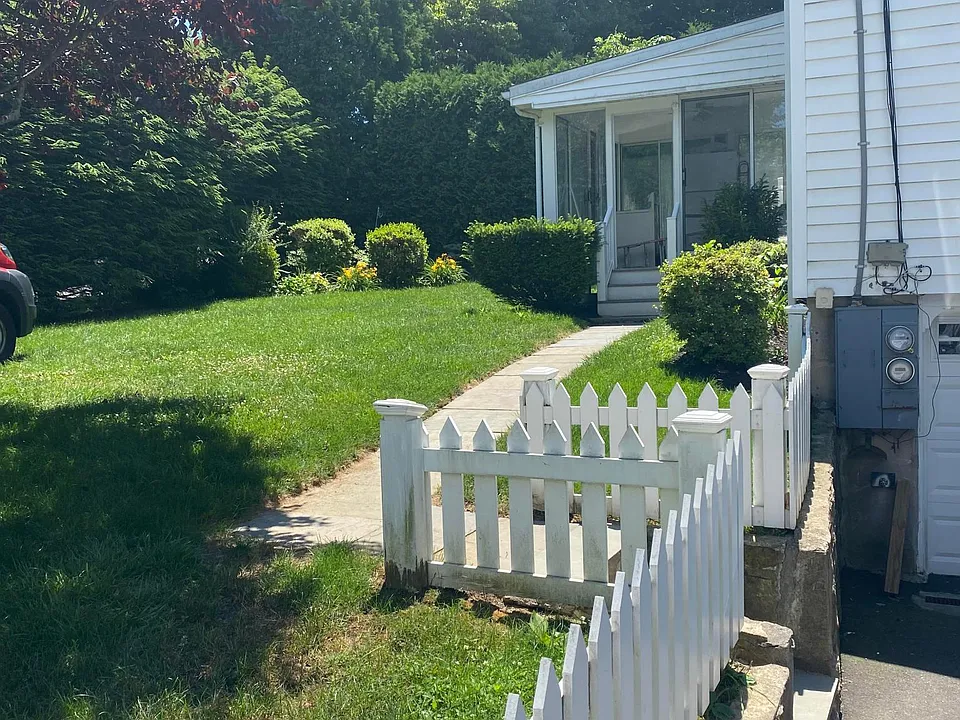 Porch and yard