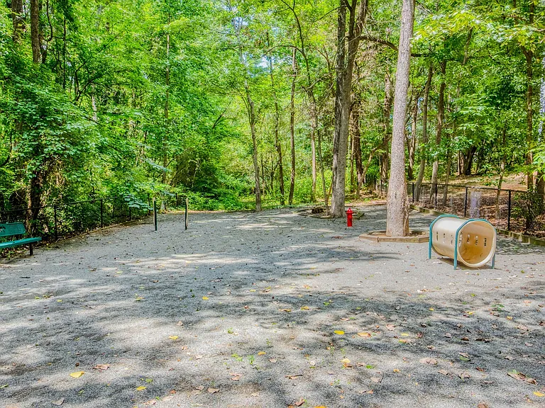 Our furry residents love our enclosed pet park