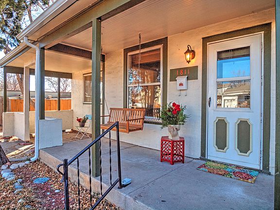 Covered porch with swing