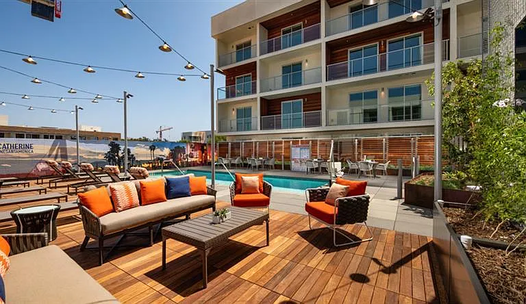 pool and lounge
