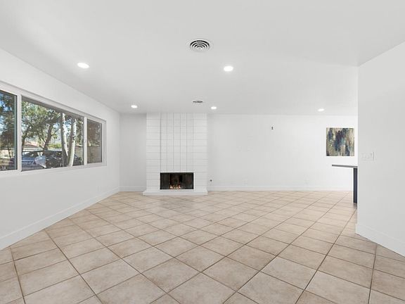 Living room with fireplace