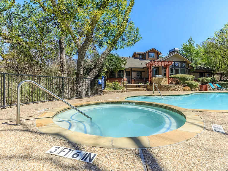Relaxing Swimming Pool at The Woods of Five Mile Creek in Dallas, TX