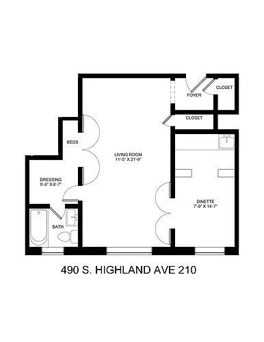 Floor plan Studio "10