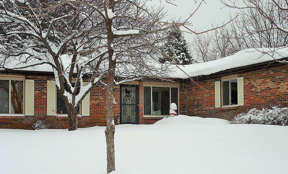 Front yard in winter