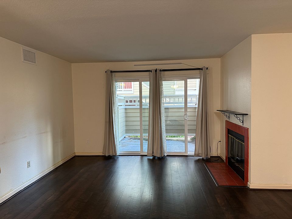 Living room open to patio