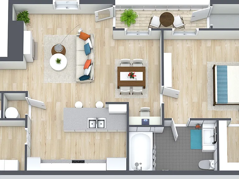 RAW Floor Plans - 3D - A1 - Image RAW Floor Plans - 3D - A1 - Image