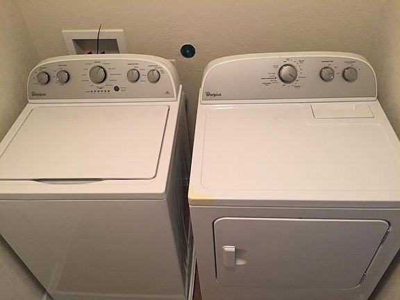 New washer and dryer