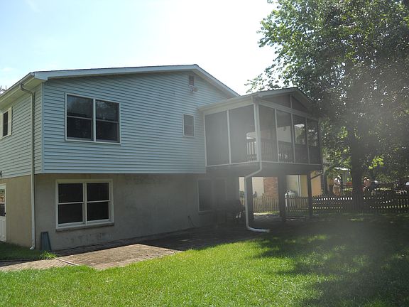 Fenced in Back Yard with Screened porch