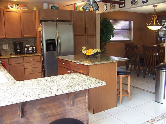 Kitchen view to Dining Area from Family room