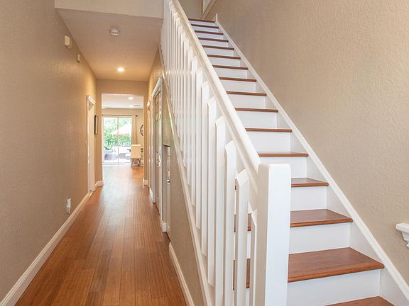 Wide hallways, beautiful bamboo floors.