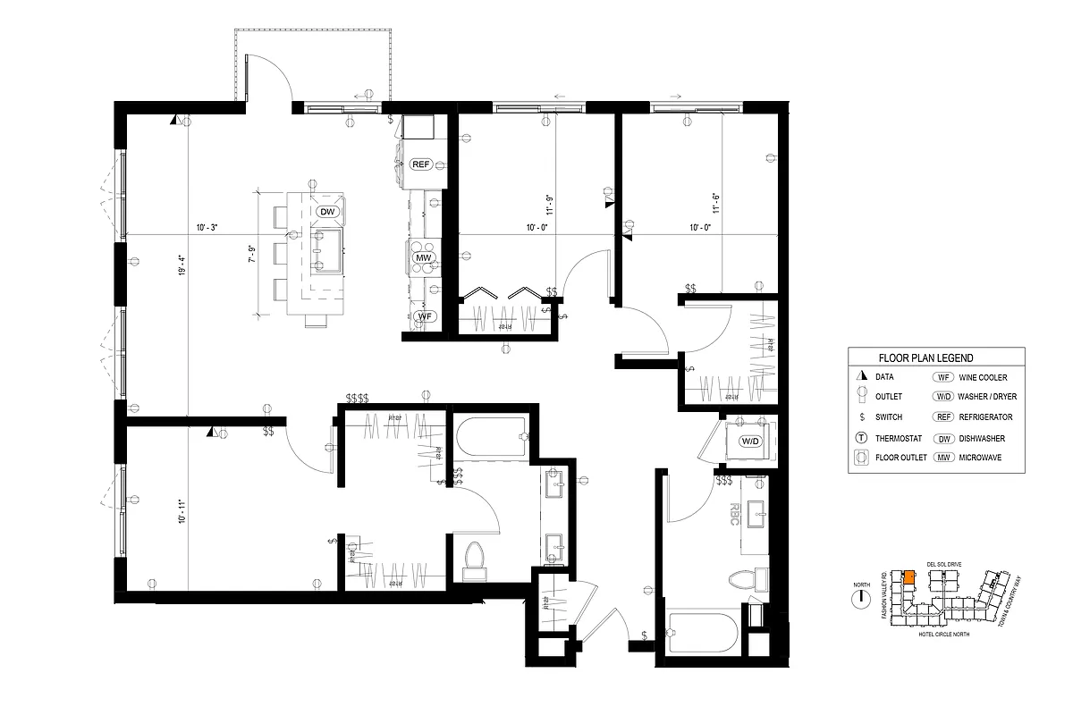 Floor plan D2 3 Bedroom