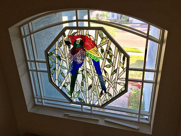 window above front door