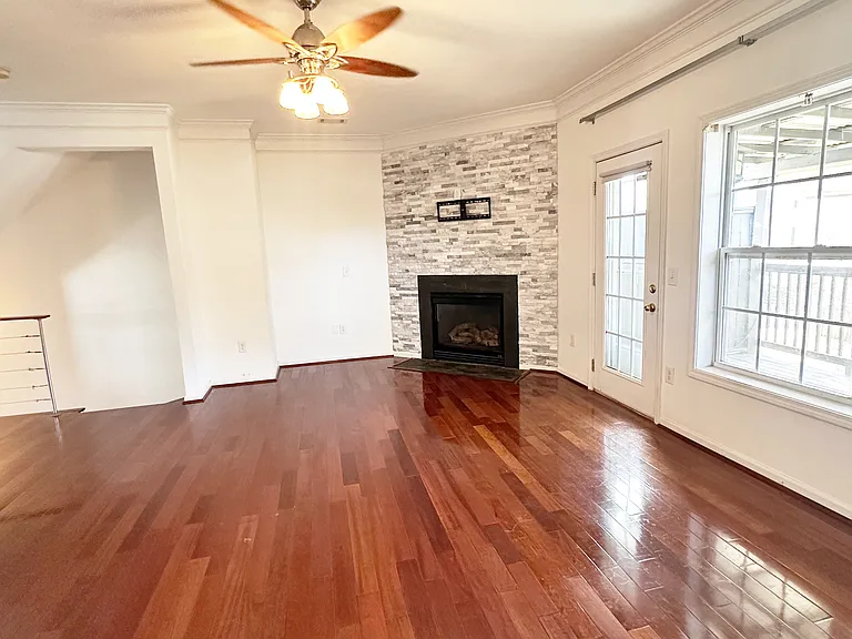 Livin-room has door to access the second story deck.