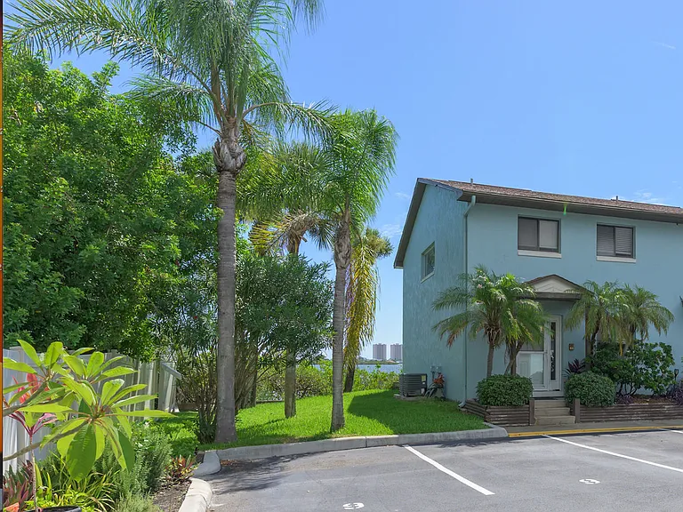 End unit-private entry - 2 designated parking spaces