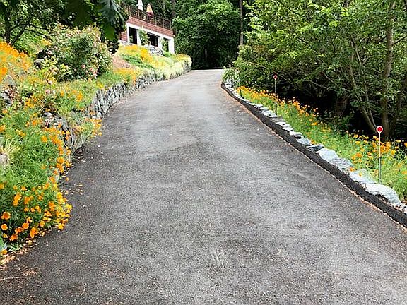 after widening driveway