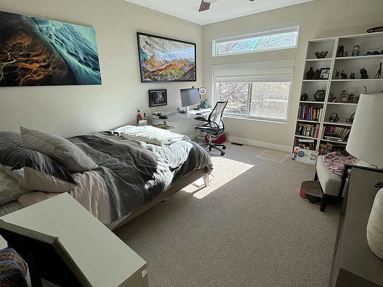 Bedroom 3, faces front of house, plenty of light, walk in closet.