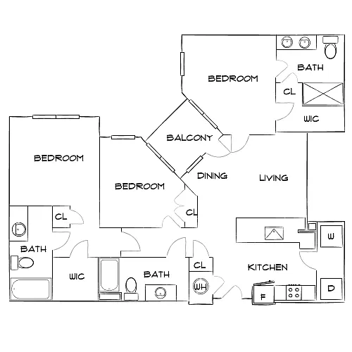 Floor plan Design 3A