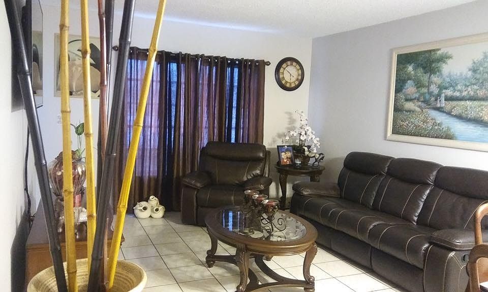 Dining room and living