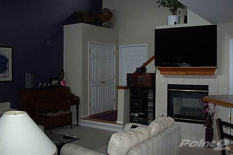 ENTRY - LIVING ROOM WITH FIREPLACE