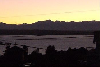 Sunset on the Olympics