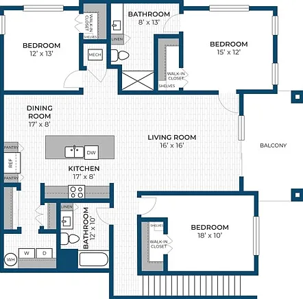 Floor Plan 3D | Seasons at Franklin | Apartments in Franklin, WI Floor Plan 3D | Seasons at Franklin | Apartments in Franklin, WI