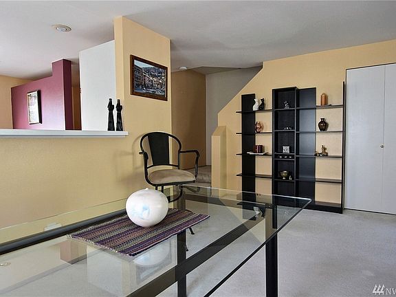 The Dining Room is open to the Kitchen service bar.