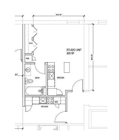 Floor plan Studio
