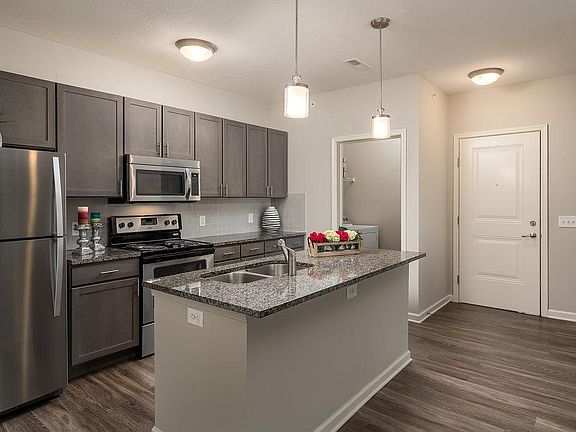 Two Bedroom Brighten Floorplan - Kitchen and Laundry Room